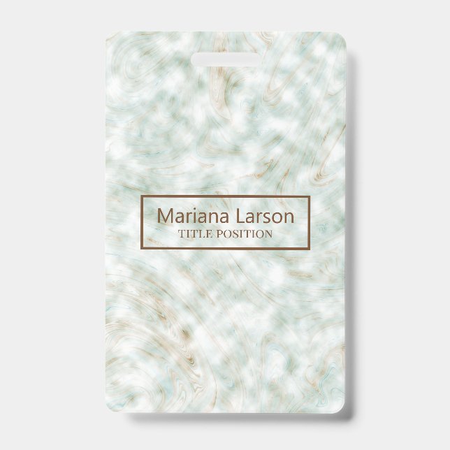 Colorful Marbled Badge (Front)