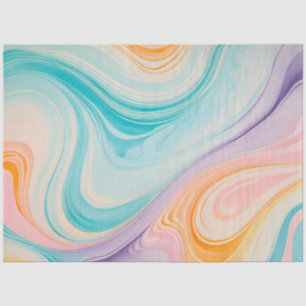 Colorful Marbled Paper Art Tissue Paper