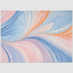Colorful Marbled Paper Art Tissue Paper