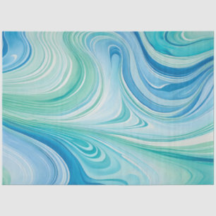 Colorful Marbled Paper Art Tissue Paper