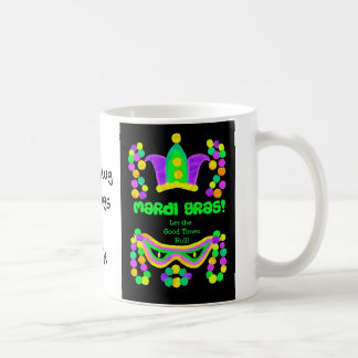 Colorful Mardi Gras Coffee Mug to Personalize
