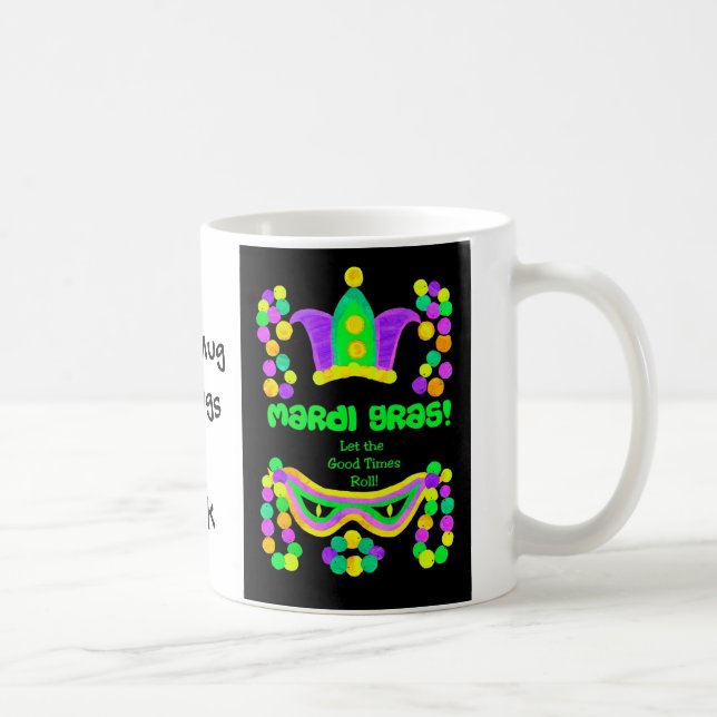 Colorful Mardi Gras Coffee Mug to Personalize (Right)