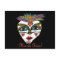Colorful Mardi Gras Glitter Feather Mask