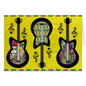 Colorful Mardi Gras Guitars (Front Horizontal)