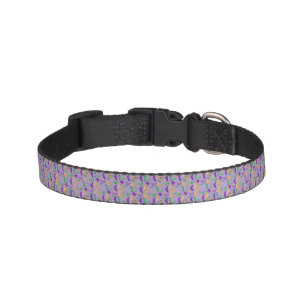 Colorful Mardi Gras patterned  Pet Collar