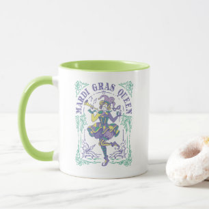 Colorful Mardi Gras Queen Carnival Art Mug