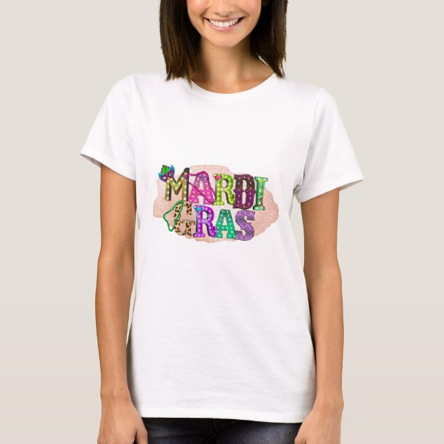 Colorful Mardi Gras t-Shirt (Front)