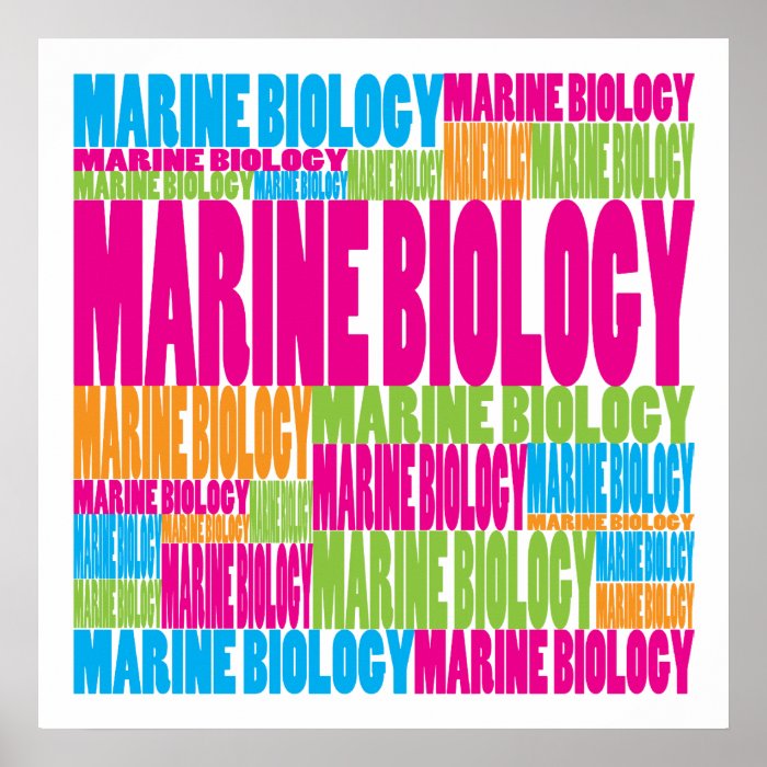 Colorful Marine Biology Posters