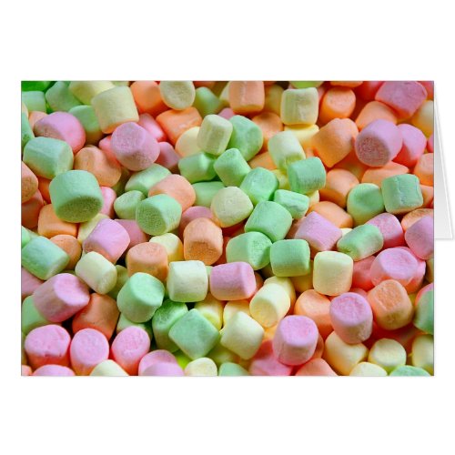 Colorful marshmallows