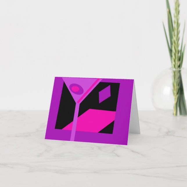 Colorful Martini Cocktail Invite (Front)