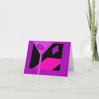 Colorful Martini Cocktail Invite