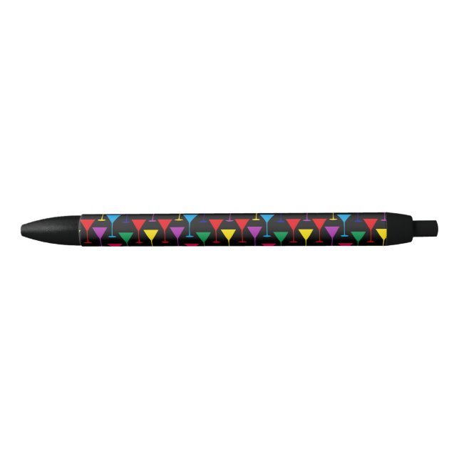 Colorful Martini Cocktail Pattern Pen (Front)