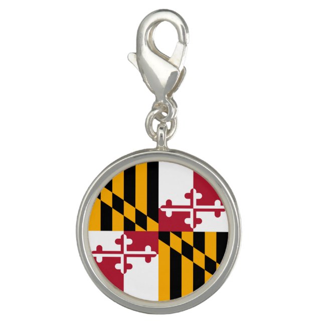 Colorful Maryland State Flag Charm (Front)
