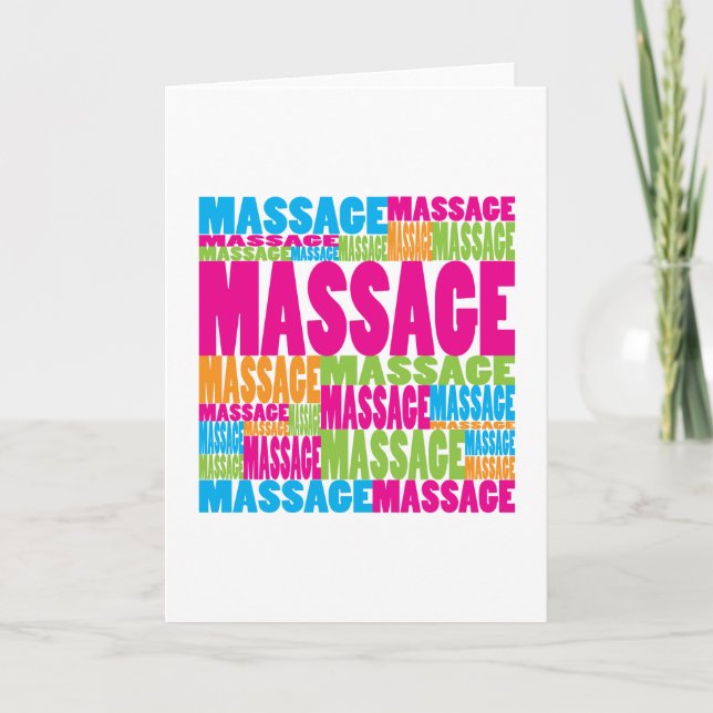 Colorful Massage Card (Front)