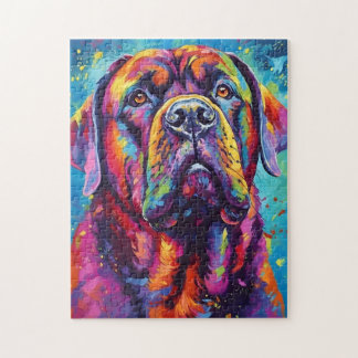 Colorful Mastiff Jigsaw Puzzle