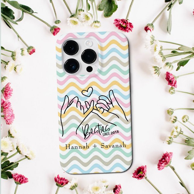 Colorful Matching Besties Iphone 14 Pro Case (Creator Uploaded)