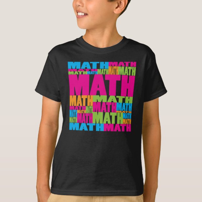 Colorful Math T-Shirt (Front)