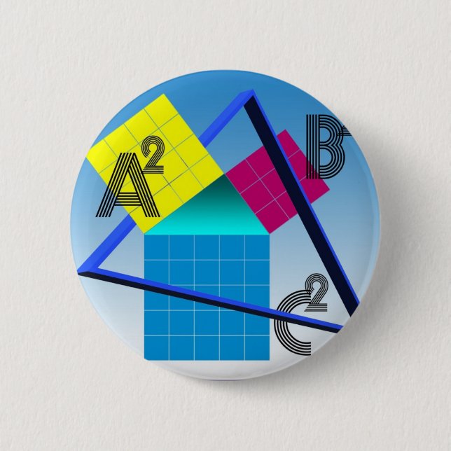 Colorful Mathematics Button (Front)