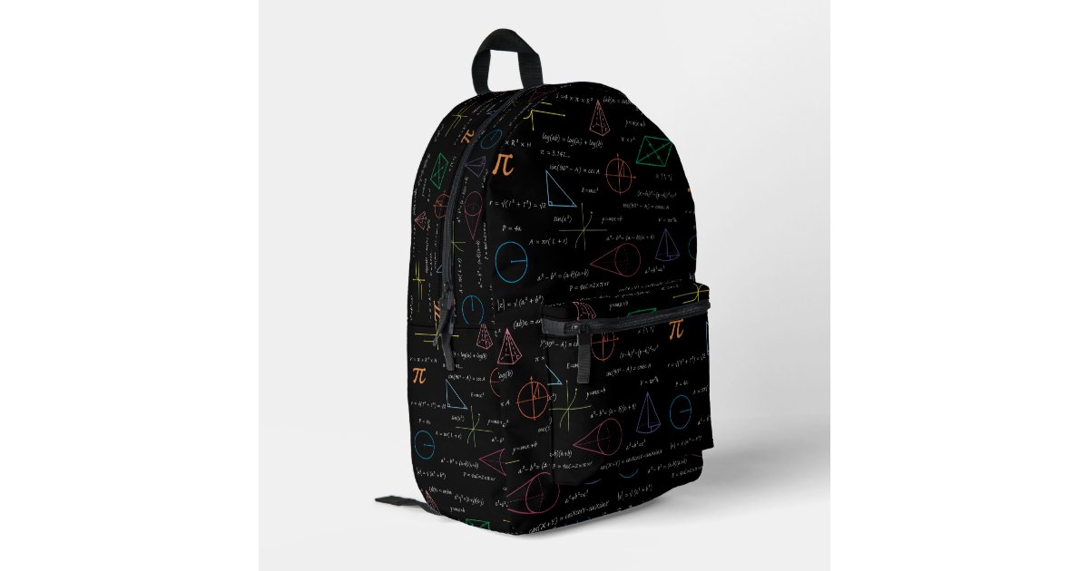 Colorful Mathematics Equation Math Formulas School Printed Backpack ...