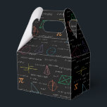 Colorful Mathematics Equations Math Formulas  Favor Boxes<br><div class="desc">A colorful mathematics equations and formulas pattern on a black background. An ideal design for math teachers,  mathematic enthusiasts,  scientists,  math students,  mathematics tutors,  arithmetic etc. A modern math pattern for back to school students and teachers etc.</div>