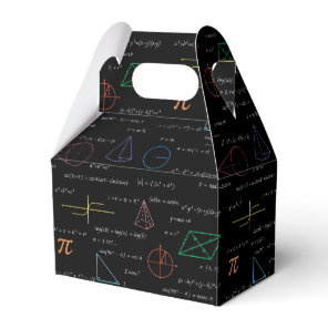 Colorful Mathematics Equations Math Formulas  Favor Boxes