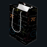 Colorful Mathematics Equations Math Formulas  Medium Gift Bag<br><div class="desc">A colorful mathematics equations and formulas pattern on a black background. An ideal design for math teachers,  mathematic enthusiasts,  scientists,  math students,  mathematics tutors,  arithmetic etc. A modern math pattern for back to school students and teachers etc.</div>
