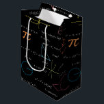 Colorful Mathematics Equations Math Formulas  Medium Gift Bag<br><div class="desc">A colorful mathematics equations and formulas pattern on a black background. An ideal design for math teachers,  mathematic enthusiasts,  scientists,  math students,  mathematics tutors,  arithmetic etc. A modern math pattern for back to school students and teachers etc.</div>