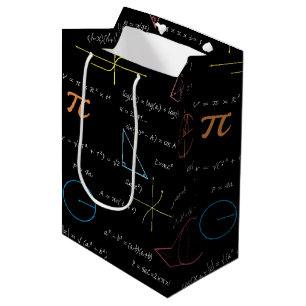 Colorful Mathematics Equations Math Formulas Medium Gift Bag