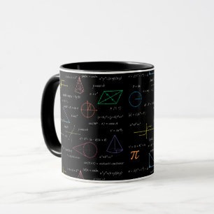 Colorful Mathematics Equations Math Formulas Mug