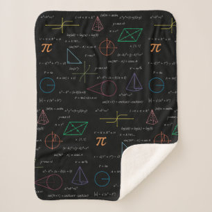 Colorful Mathematics Equations Math Formulas Sherpa Blanket
