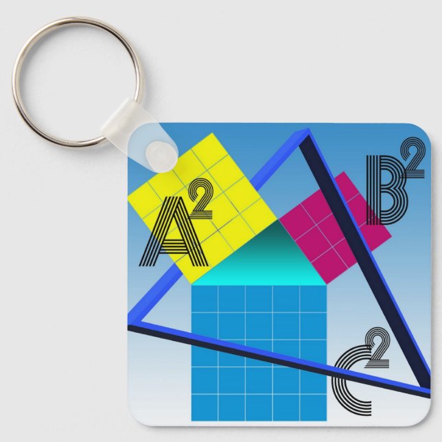 Colorful Mathematics Keychain (Front)