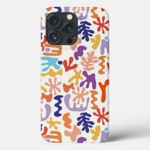 Colorful Matisse Pattern Abstract Botanical Shapes iPhone 13 Pro Case