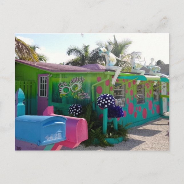 Colorful Matlacha Pine Island Florida Postcard (Front)