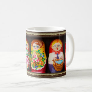 Colorful Matryoshka Dolls Coffee Mug