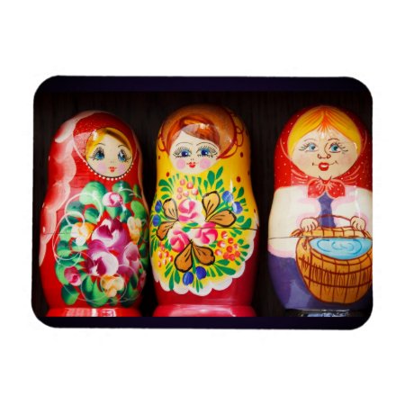 Colorful Matryoshka Dolls Magnet