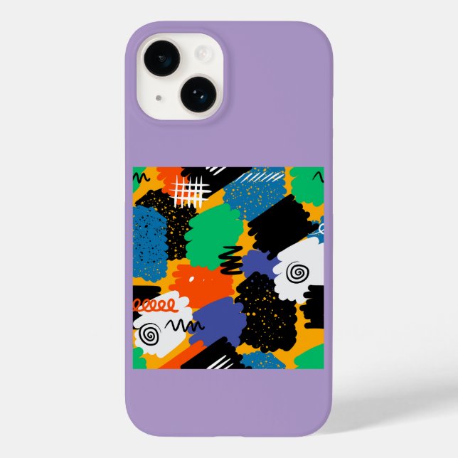 Colorful Maximalist Design  Case-Mate iPhone Case (Back)