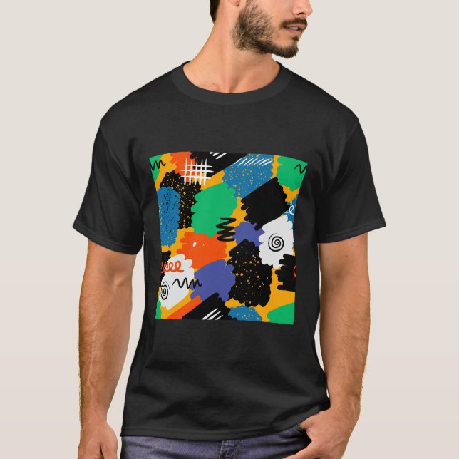 Colorful Maximalist Design T-Shirt (Front)