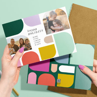 Colorful Maximalist Flat Holiday Card