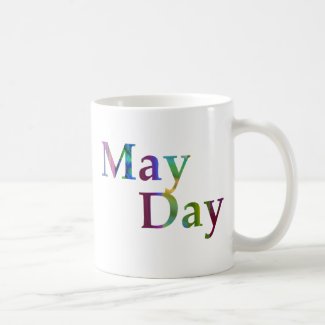 Colorful May Day Spring Typography