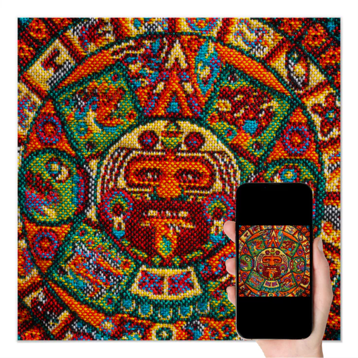 Colorful Mayan Calendar Poster | Zazzle