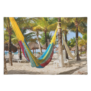 Colorful Mayan Hammock Cozumel Mexico Placemat