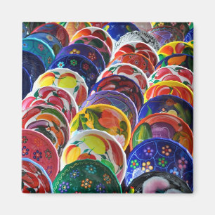 Colorful Mayan Mexican Bowls Magnet