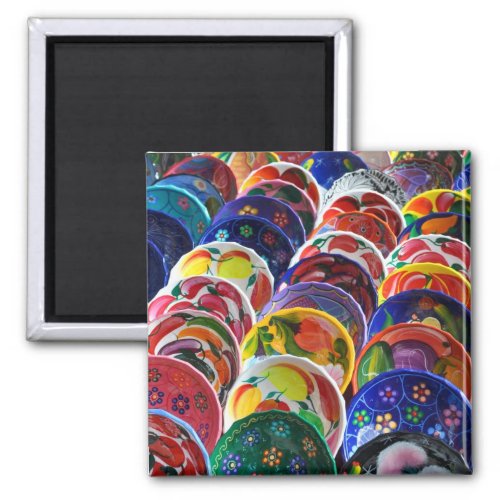 Colorful Mayan Mexican Bowls Magnet