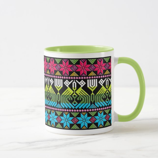 Colorful mayan pattern mug (Right)