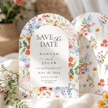 Colorful Meadow Wildflower Spring Wedding
