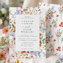 Colorful Meadow Wildflower Wedding