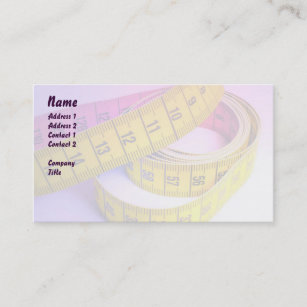 Tailors Measuring Tape Sewing Business Card, Zazzle