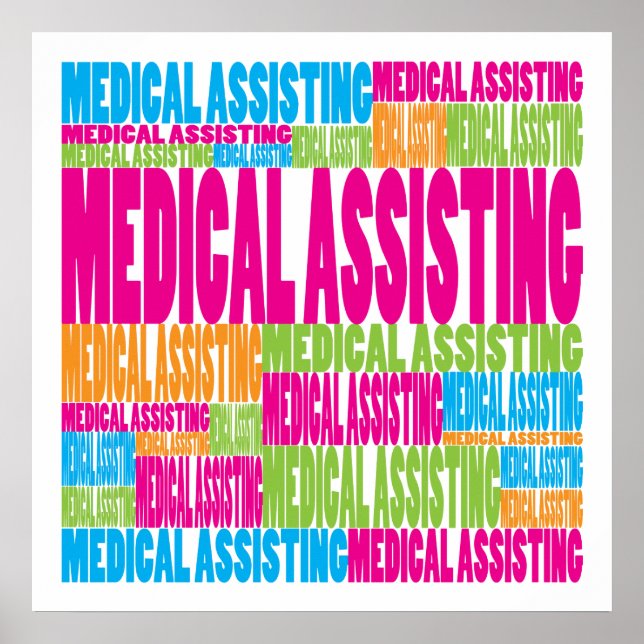 Colorful Medical Assisting Poster (Front)