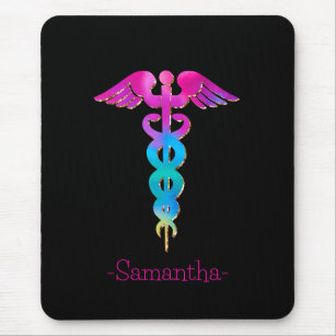 Colorful Medical Sign Mouse Pad