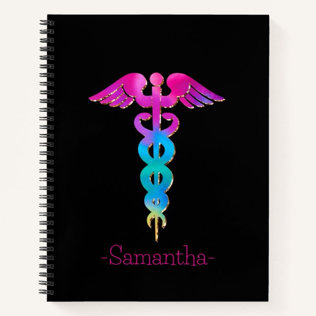 Colorful Medical Sign Notebook (Front)